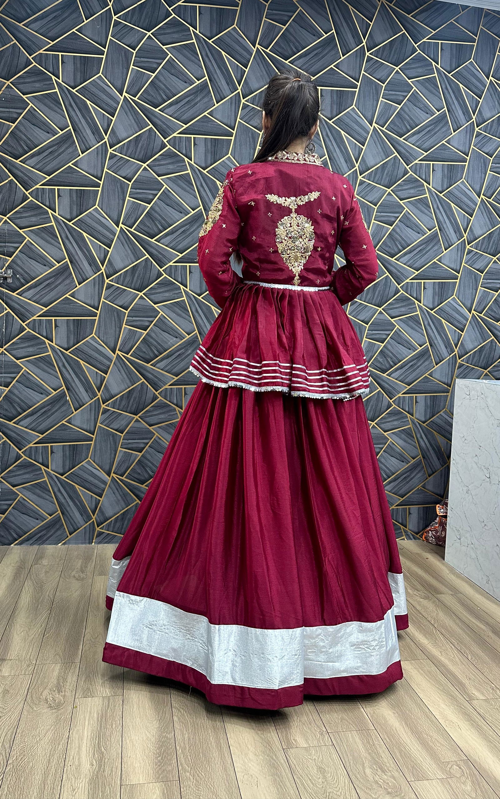 PC 321 Sequence Work Party Wear Crop Top Lehenga Wholesalers In Delhi